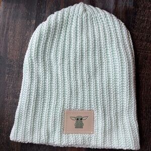 Mint Green Beanie with Patch